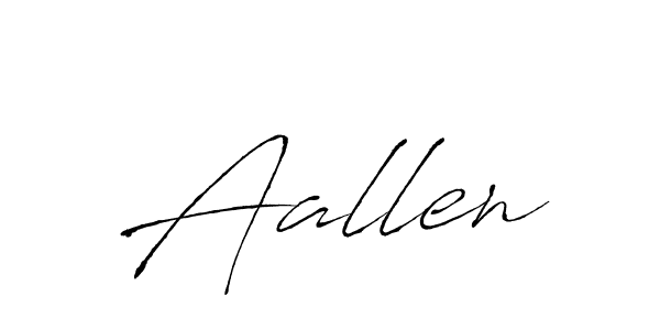 Aallen stylish signature style. Best Handwritten Sign (Antro_Vectra) for my name. Handwritten Signature Collection Ideas for my name Aallen. Aallen signature style 6 images and pictures png