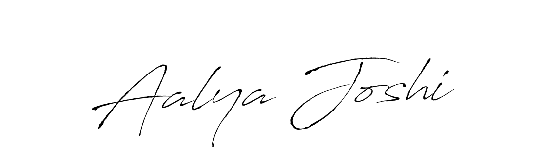How to make Aalya Joshi name signature. Use Antro_Vectra style for creating short signs online. This is the latest handwritten sign. Aalya Joshi signature style 6 images and pictures png