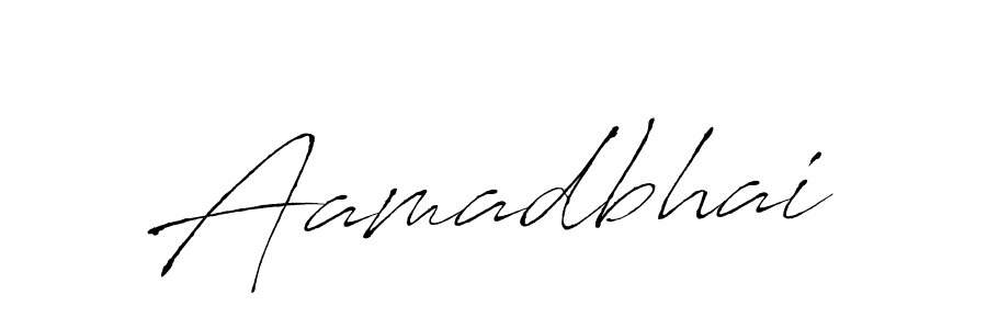 Make a beautiful signature design for name Aamadbhai. With this signature (Antro_Vectra) style, you can create a handwritten signature for free. Aamadbhai signature style 6 images and pictures png