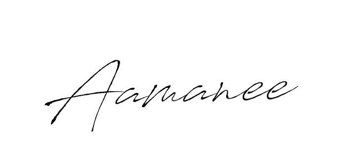 How to make Aamanee name signature. Use Antro_Vectra style for creating short signs online. This is the latest handwritten sign. Aamanee signature style 6 images and pictures png