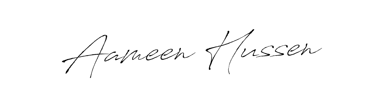 Aameen Hussen stylish signature style. Best Handwritten Sign (Antro_Vectra) for my name. Handwritten Signature Collection Ideas for my name Aameen Hussen. Aameen Hussen signature style 6 images and pictures png