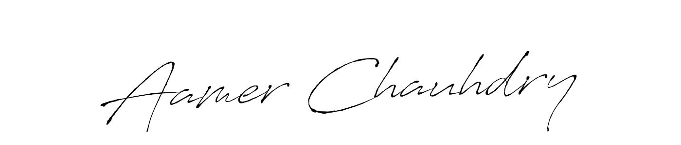 Make a short Aamer Chauhdry signature style. Manage your documents anywhere anytime using Antro_Vectra. Create and add eSignatures, submit forms, share and send files easily. Aamer Chauhdry signature style 6 images and pictures png