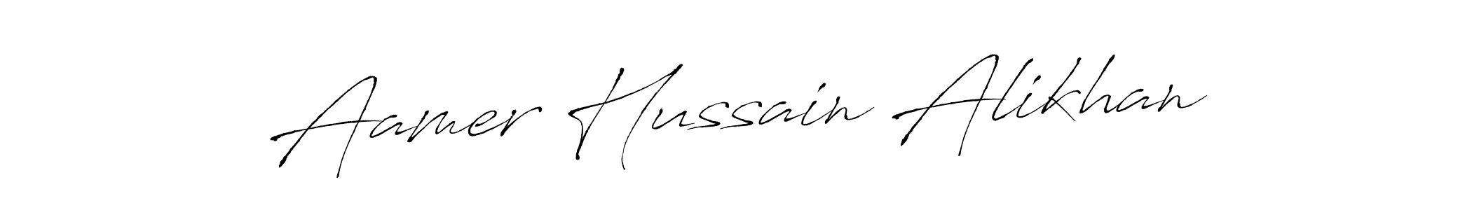 It looks lik you need a new signature style for name Aamer Hussain Alikhan. Design unique handwritten (Antro_Vectra) signature with our free signature maker in just a few clicks. Aamer Hussain Alikhan signature style 6 images and pictures png