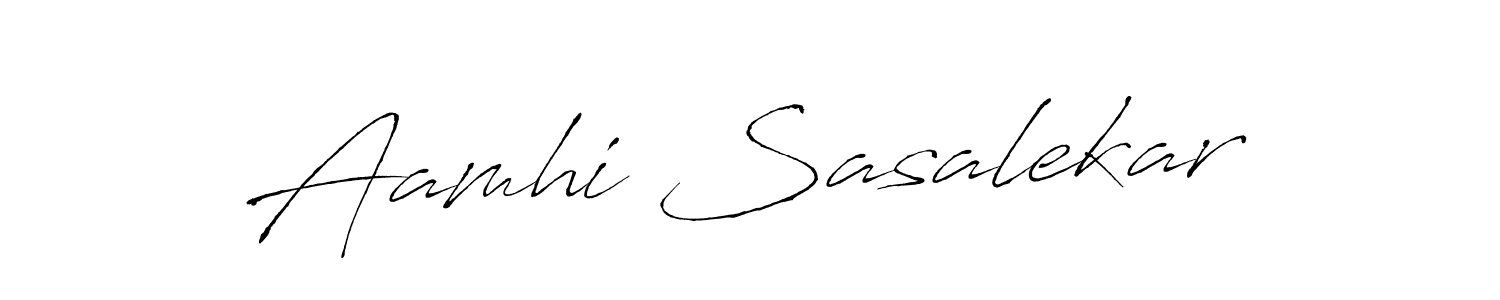 Also we have Aamhi Sasalekar name is the best signature style. Create professional handwritten signature collection using Antro_Vectra autograph style. Aamhi Sasalekar signature style 6 images and pictures png