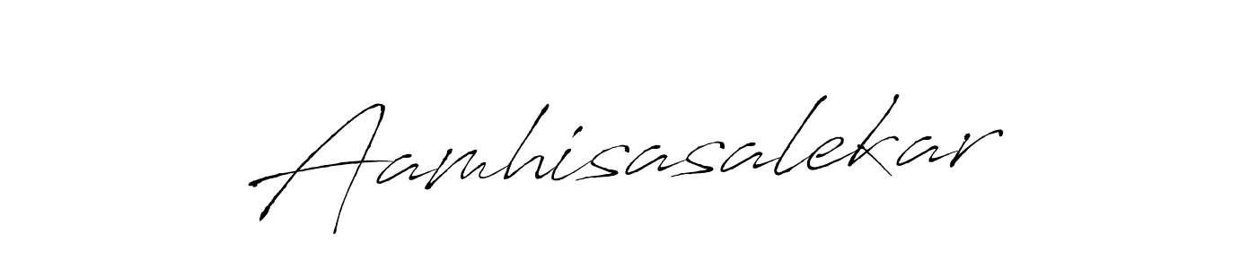 How to make Aamhisasalekar signature? Antro_Vectra is a professional autograph style. Create handwritten signature for Aamhisasalekar name. Aamhisasalekar signature style 6 images and pictures png