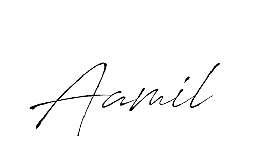 Aamil stylish signature style. Best Handwritten Sign (Antro_Vectra) for my name. Handwritten Signature Collection Ideas for my name Aamil. Aamil signature style 6 images and pictures png