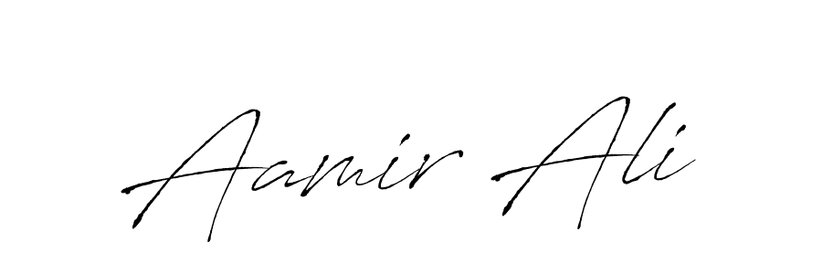 Aamir Ali stylish signature style. Best Handwritten Sign (Antro_Vectra) for my name. Handwritten Signature Collection Ideas for my name Aamir Ali. Aamir Ali signature style 6 images and pictures png