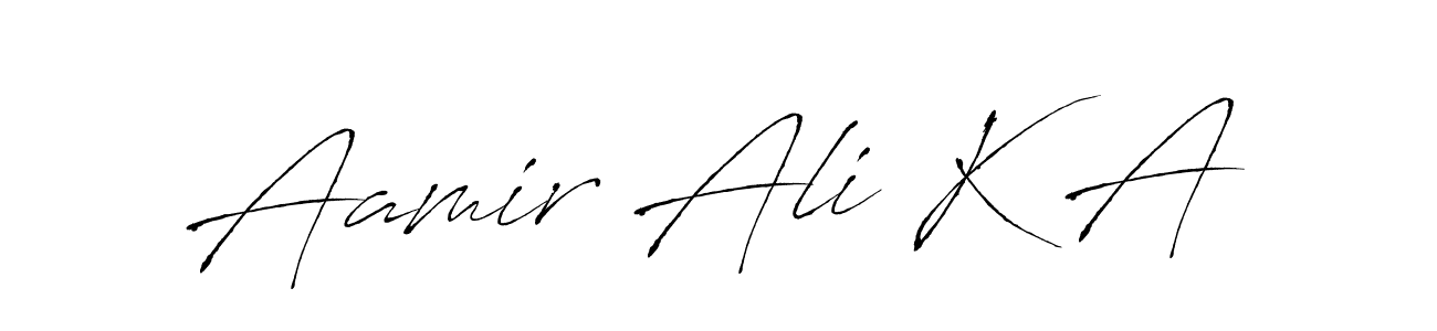 if you are searching for the best signature style for your name Aamir Ali K A. so please give up your signature search. here we have designed multiple signature styles  using Antro_Vectra. Aamir Ali K A signature style 6 images and pictures png