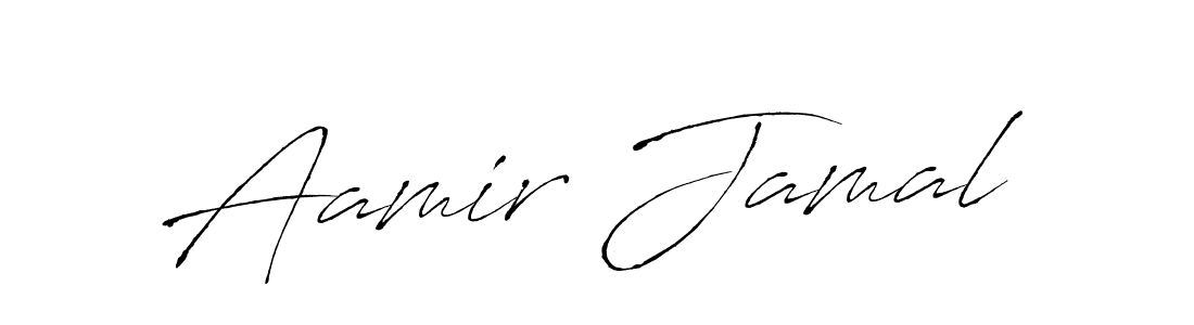 How to make Aamir Jamal name signature. Use Antro_Vectra style for creating short signs online. This is the latest handwritten sign. Aamir Jamal signature style 6 images and pictures png