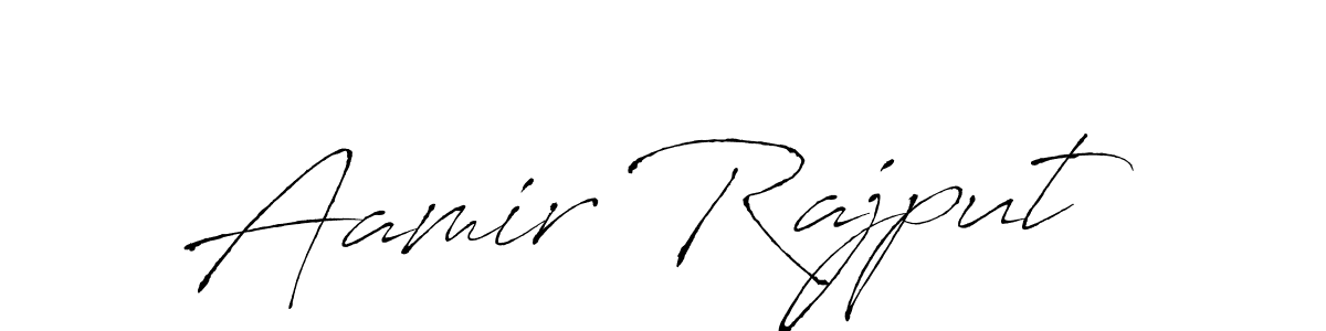 Create a beautiful signature design for name Aamir Rajput. With this signature (Antro_Vectra) fonts, you can make a handwritten signature for free. Aamir Rajput signature style 6 images and pictures png