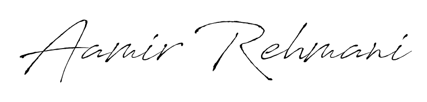 If you are searching for the best signature style for your name Aamir Rehmani, here we have designed multiple signature styles using Antro_Vectra. Aamir Rehmani signature style 6 images and pictures png