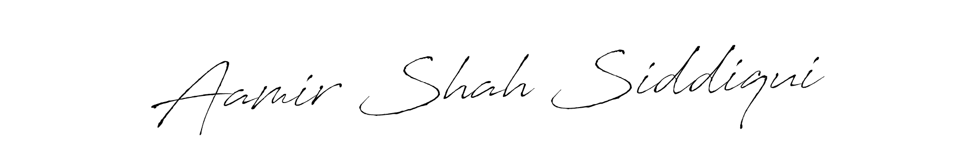 How to make Aamir Shah Siddiqui name signature. Use Antro_Vectra style for creating short signs online. This is the latest handwritten sign. Aamir Shah Siddiqui signature style 6 images and pictures png