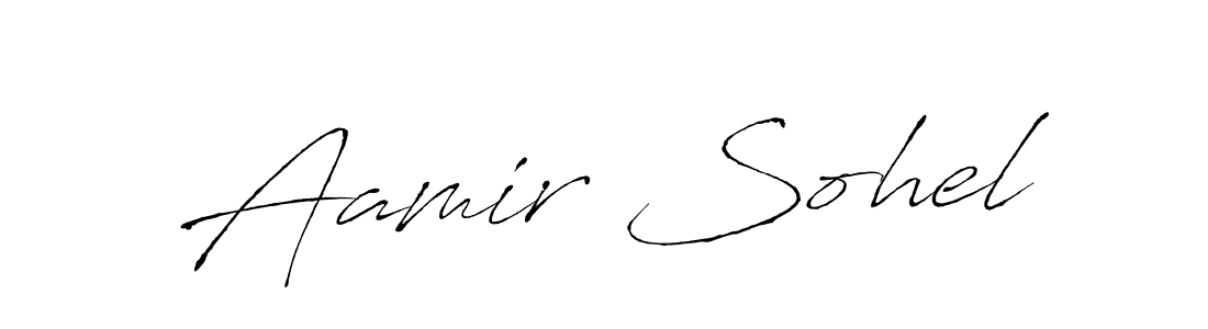 Also You can easily find your signature by using the search form. We will create Aamir Sohel name handwritten signature images for you free of cost using Antro_Vectra sign style. Aamir Sohel signature style 6 images and pictures png