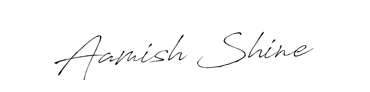 How to make Aamish Shine signature? Antro_Vectra is a professional autograph style. Create handwritten signature for Aamish Shine name. Aamish Shine signature style 6 images and pictures png