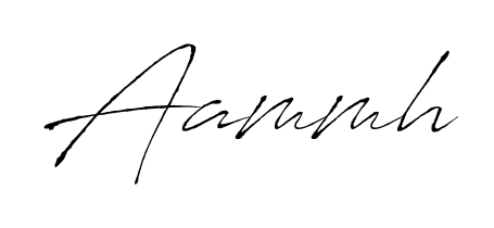 Design your own signature with our free online signature maker. With this signature software, you can create a handwritten (Antro_Vectra) signature for name Aammh. Aammh signature style 6 images and pictures png