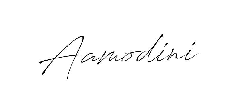 Design your own signature with our free online signature maker. With this signature software, you can create a handwritten (Antro_Vectra) signature for name Aamodini. Aamodini signature style 6 images and pictures png