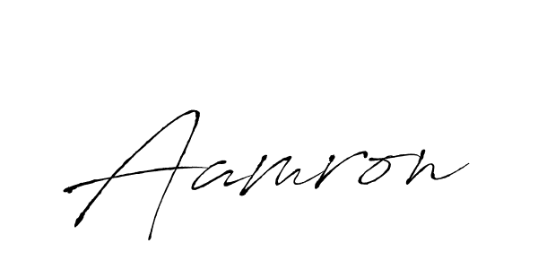 How to make Aamron name signature. Use Antro_Vectra style for creating short signs online. This is the latest handwritten sign. Aamron signature style 6 images and pictures png