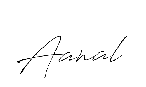 Make a beautiful signature design for name Aanal. With this signature (Antro_Vectra) style, you can create a handwritten signature for free. Aanal signature style 6 images and pictures png