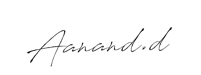 Create a beautiful signature design for name Aanand.d. With this signature (Antro_Vectra) fonts, you can make a handwritten signature for free. Aanand.d signature style 6 images and pictures png