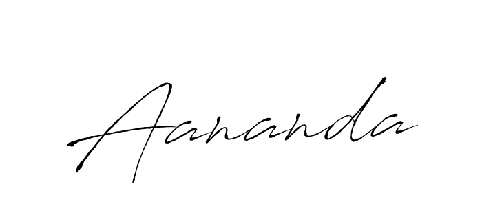 How to make Aananda signature? Antro_Vectra is a professional autograph style. Create handwritten signature for Aananda name. Aananda signature style 6 images and pictures png
