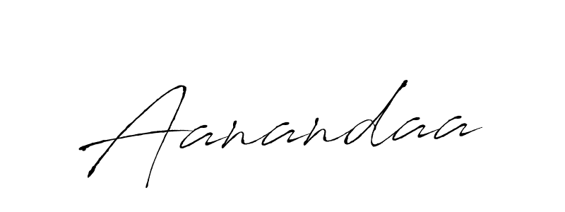 How to make Aanandaa name signature. Use Antro_Vectra style for creating short signs online. This is the latest handwritten sign. Aanandaa signature style 6 images and pictures png