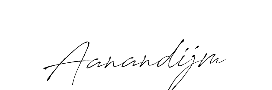 Design your own signature with our free online signature maker. With this signature software, you can create a handwritten (Antro_Vectra) signature for name Aanandijm. Aanandijm signature style 6 images and pictures png
