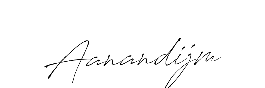 Design your own signature with our free online signature maker. With this signature software, you can create a handwritten (Antro_Vectra) signature for name Aanandijm. Aanandijm signature style 6 images and pictures png