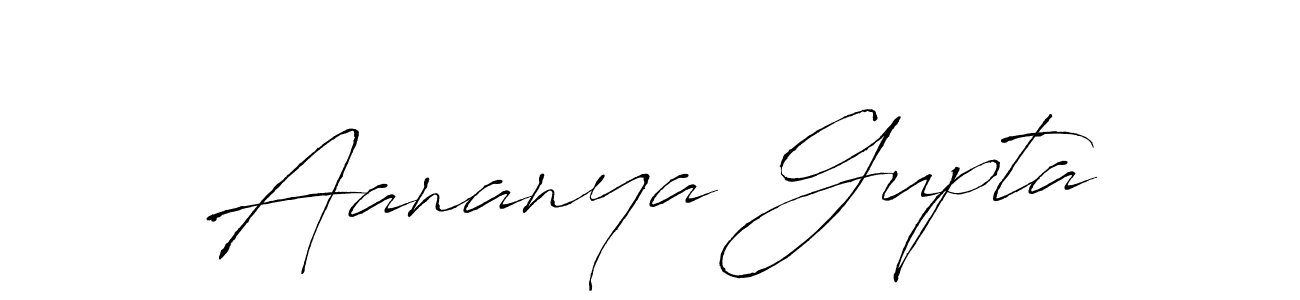 Design your own signature with our free online signature maker. With this signature software, you can create a handwritten (Antro_Vectra) signature for name Aananya Gupta. Aananya Gupta signature style 6 images and pictures png