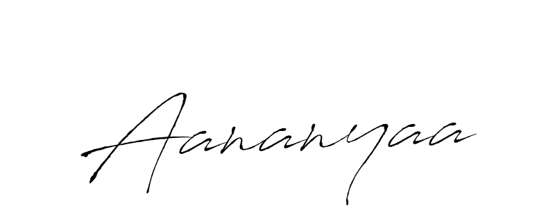 How to make Aananyaa signature? Antro_Vectra is a professional autograph style. Create handwritten signature for Aananyaa name. Aananyaa signature style 6 images and pictures png