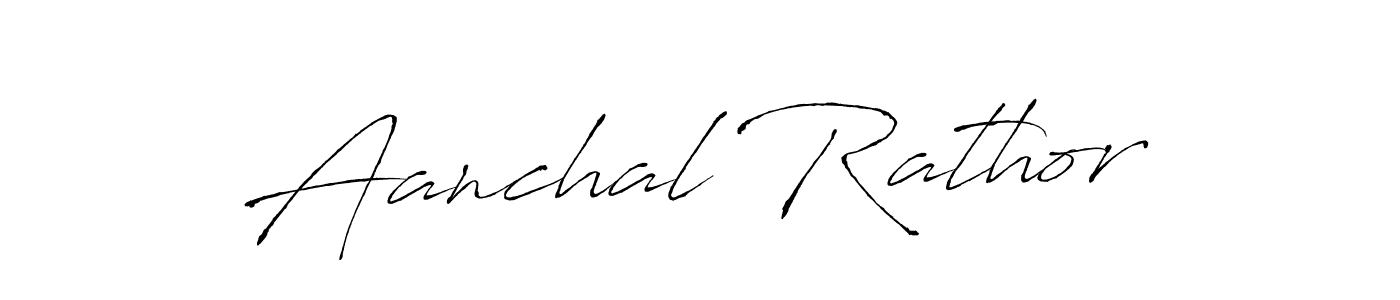 Aanchal Rathor stylish signature style. Best Handwritten Sign (Antro_Vectra) for my name. Handwritten Signature Collection Ideas for my name Aanchal Rathor. Aanchal Rathor signature style 6 images and pictures png