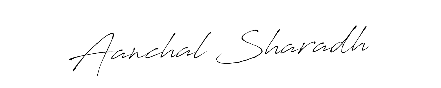 How to make Aanchal Sharadh signature? Antro_Vectra is a professional autograph style. Create handwritten signature for Aanchal Sharadh name. Aanchal Sharadh signature style 6 images and pictures png