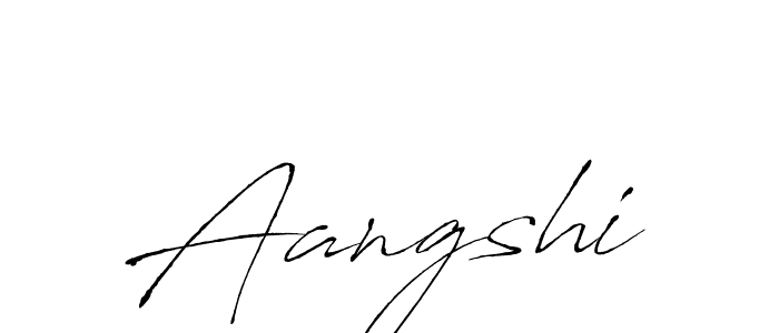 Design your own signature with our free online signature maker. With this signature software, you can create a handwritten (Antro_Vectra) signature for name Aangshi. Aangshi signature style 6 images and pictures png