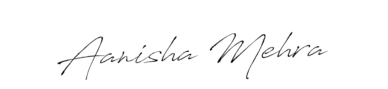 How to make Aanisha Mehra signature? Antro_Vectra is a professional autograph style. Create handwritten signature for Aanisha Mehra name. Aanisha Mehra signature style 6 images and pictures png