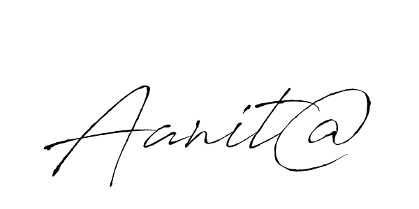 Make a beautiful signature design for name Aanit@. Use this online signature maker to create a handwritten signature for free. Aanit@ signature style 6 images and pictures png