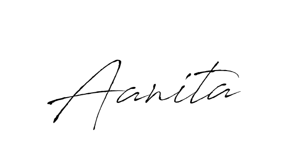 Aanita stylish signature style. Best Handwritten Sign (Antro_Vectra) for my name. Handwritten Signature Collection Ideas for my name Aanita. Aanita signature style 6 images and pictures png