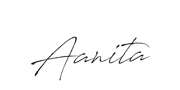 Aanita stylish signature style. Best Handwritten Sign (Antro_Vectra) for my name. Handwritten Signature Collection Ideas for my name Aanita. Aanita signature style 6 images and pictures png