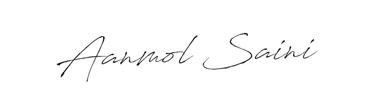 How to make Aanmol Saini signature? Antro_Vectra is a professional autograph style. Create handwritten signature for Aanmol Saini name. Aanmol Saini signature style 6 images and pictures png