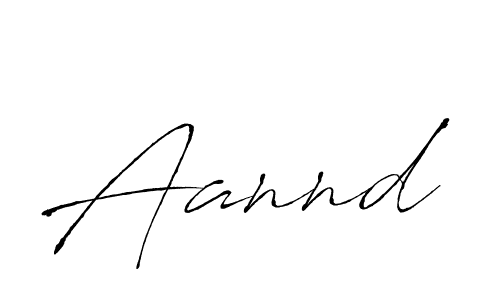 Make a beautiful signature design for name Aannd. With this signature (Antro_Vectra) style, you can create a handwritten signature for free. Aannd signature style 6 images and pictures png