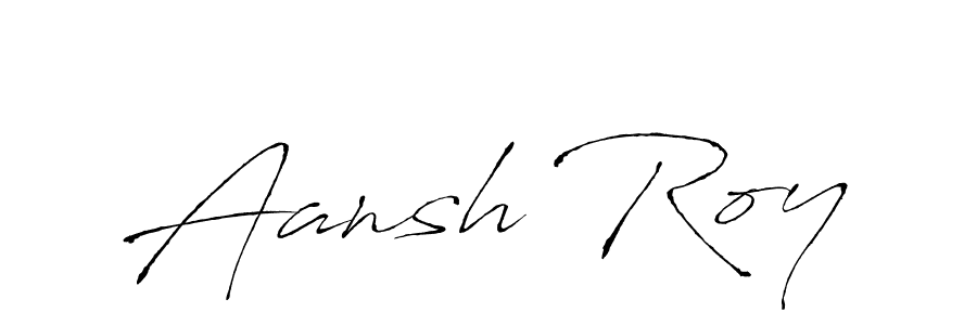 How to make Aansh Roy signature? Antro_Vectra is a professional autograph style. Create handwritten signature for Aansh Roy name. Aansh Roy signature style 6 images and pictures png