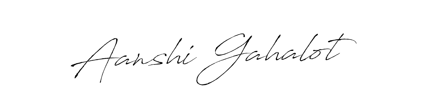 Aanshi Gahalot stylish signature style. Best Handwritten Sign (Antro_Vectra) for my name. Handwritten Signature Collection Ideas for my name Aanshi Gahalot. Aanshi Gahalot signature style 6 images and pictures png