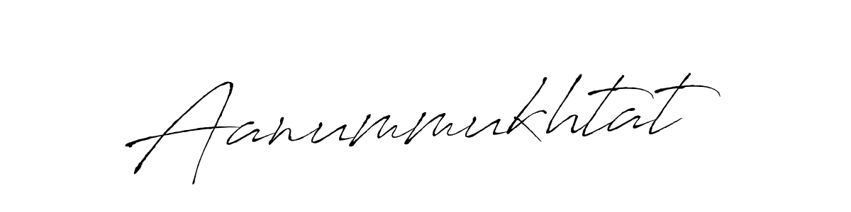 Make a beautiful signature design for name Aanummukhtat. With this signature (Antro_Vectra) style, you can create a handwritten signature for free. Aanummukhtat signature style 6 images and pictures png