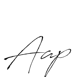 Design your own signature with our free online signature maker. With this signature software, you can create a handwritten (Antro_Vectra) signature for name Aap. Aap signature style 6 images and pictures png