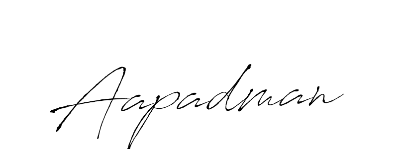 Use a signature maker to create a handwritten signature online. With this signature software, you can design (Antro_Vectra) your own signature for name Aapadman. Aapadman signature style 6 images and pictures png