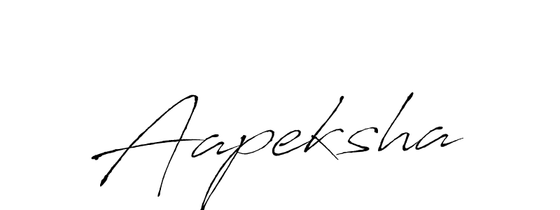 Design your own signature with our free online signature maker. With this signature software, you can create a handwritten (Antro_Vectra) signature for name Aapeksha. Aapeksha signature style 6 images and pictures png