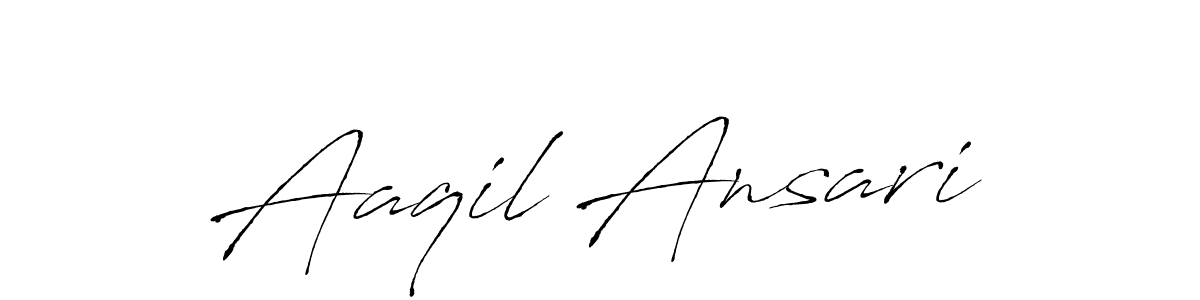 Antro_Vectra is a professional signature style that is perfect for those who want to add a touch of class to their signature. It is also a great choice for those who want to make their signature more unique. Get Aaqil Ansari name to fancy signature for free. Aaqil Ansari signature style 6 images and pictures png