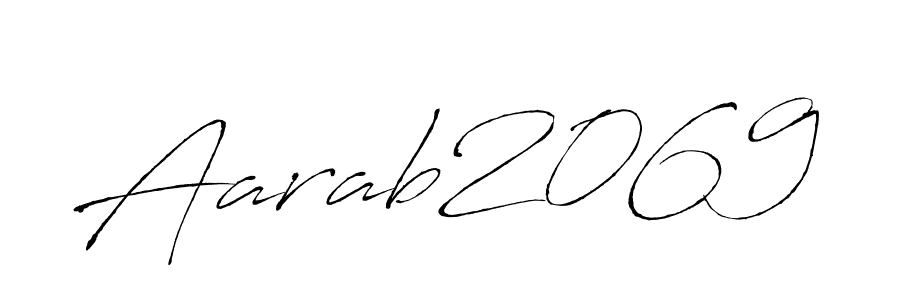 Also we have Aarab2069 name is the best signature style. Create professional handwritten signature collection using Antro_Vectra autograph style. Aarab2069 signature style 6 images and pictures png