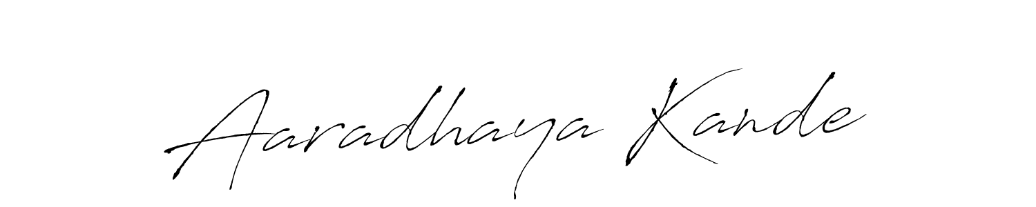 You can use this online signature creator to create a handwritten signature for the name Aaradhaya Kande. This is the best online autograph maker. Aaradhaya Kande signature style 6 images and pictures png