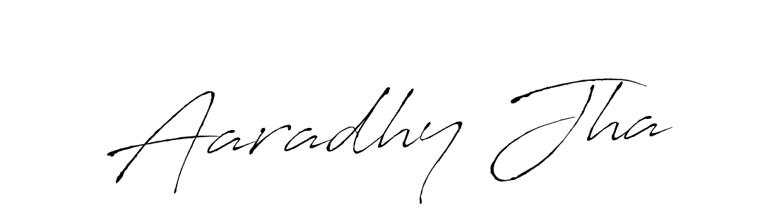 Create a beautiful signature design for name Aaradhy Jha. With this signature (Antro_Vectra) fonts, you can make a handwritten signature for free. Aaradhy Jha signature style 6 images and pictures png