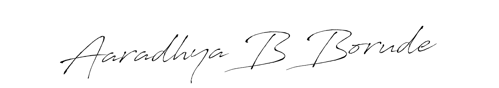 Make a beautiful signature design for name Aaradhya B Borude. With this signature (Antro_Vectra) style, you can create a handwritten signature for free. Aaradhya B Borude signature style 6 images and pictures png