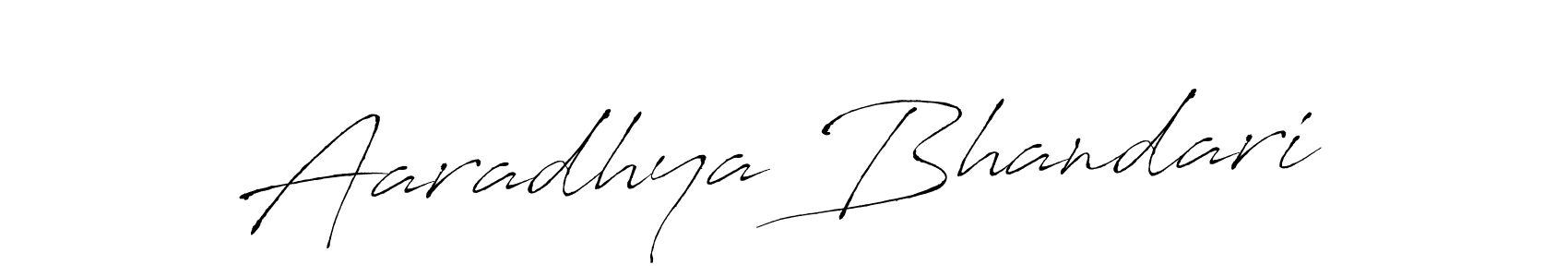 How to make Aaradhya Bhandari signature? Antro_Vectra is a professional autograph style. Create handwritten signature for Aaradhya Bhandari name. Aaradhya Bhandari signature style 6 images and pictures png